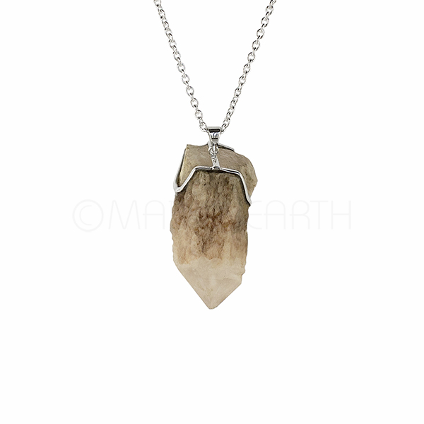 Candle Quartz Point Pendant